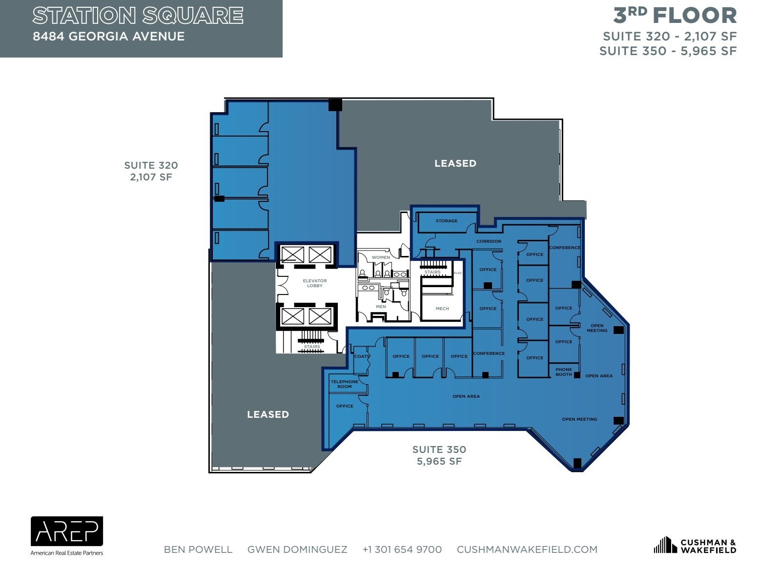 1100 Wayne Ave, Silver Spring, MD for lease Floor Plan- Image 1 of 1