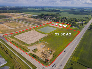 US 40 and South 700 West, Greenfield, IN - AERIAL  map view - Image1