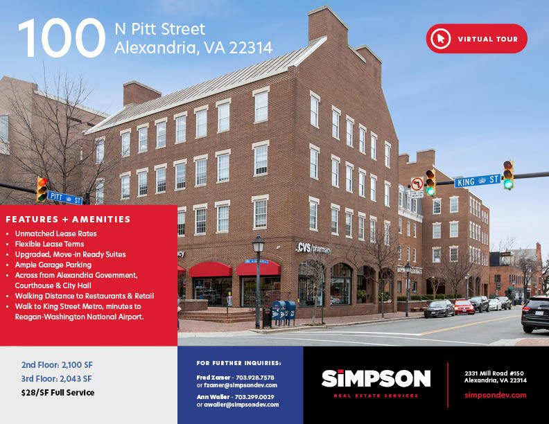 100 N Pitt St, Alexandria, VA for lease Building Photo- Image 1 of 10