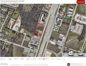 720 N General Bruce Dr, Temple, TX - AERIAL map view
