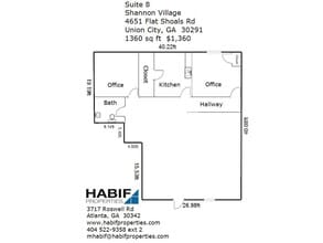 4650 Flat Shoals Rd, Union City, GA for lease Floor Plan- Image 2 of 2