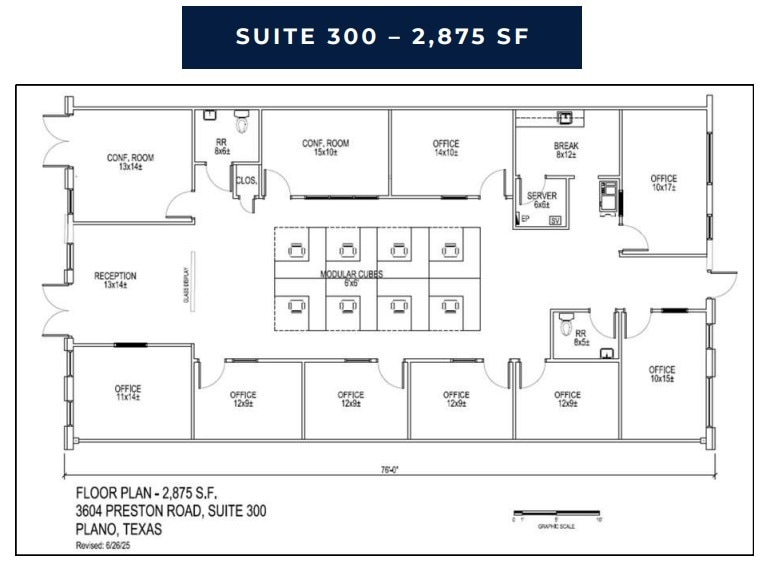 3604 Preston Rd, Plano, TX for lease Floor Plan- Image 1 of 1