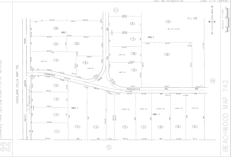 23330 Commerce Park, Beachwood, OH for lease - Plat Map - Image 3 of 23