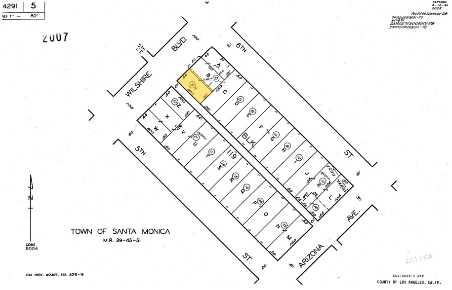 518-522 Wilshire Blvd, Santa Monica, CA for sale - Plat Map - Image 1 of 1