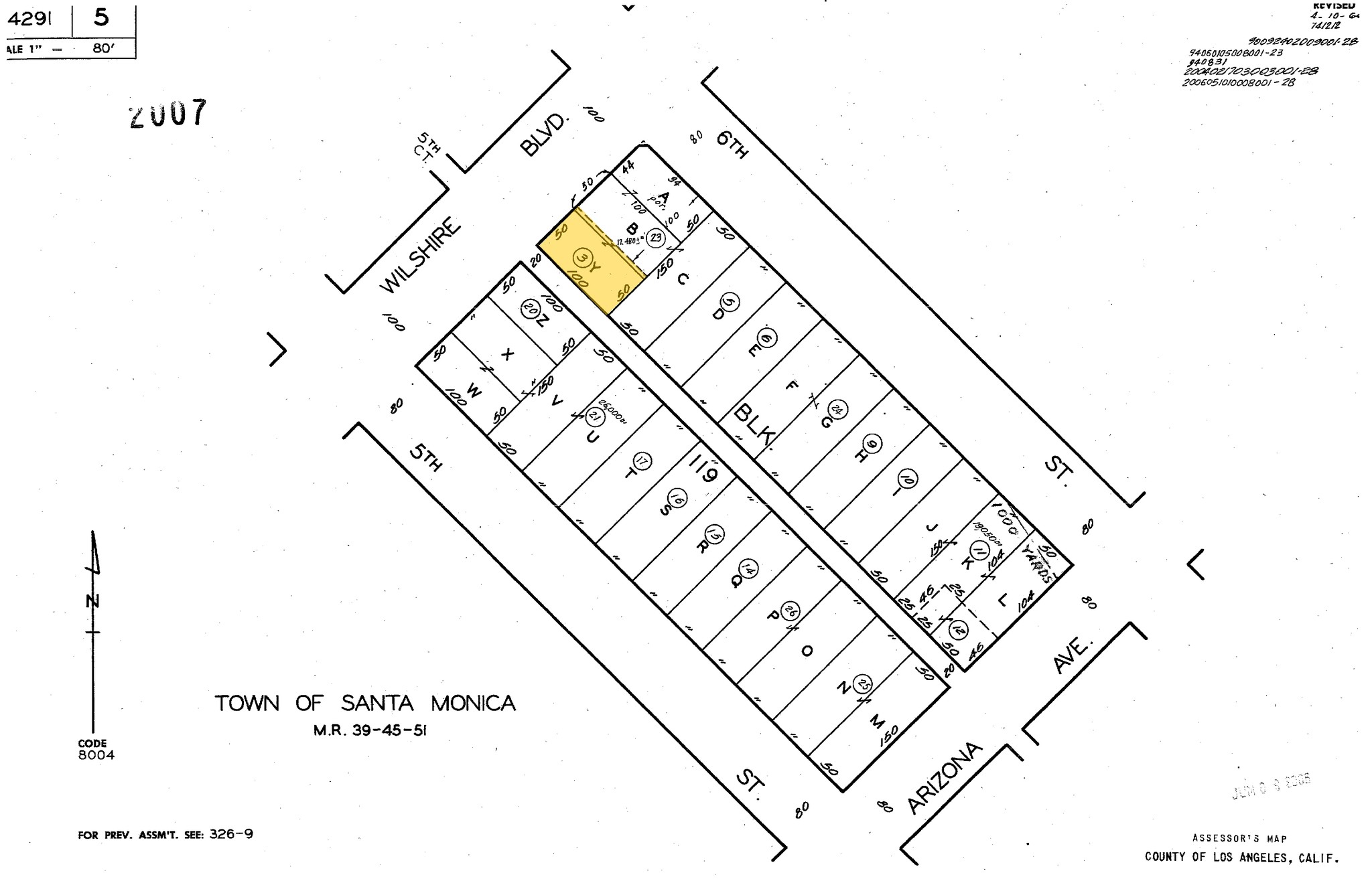 518-522 Wilshire Blvd, Santa Monica, CA for sale Plat Map- Image 1 of 1