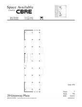 20 Greenway Plz, Houston, TX for lease Site Plan- Image 1 of 1