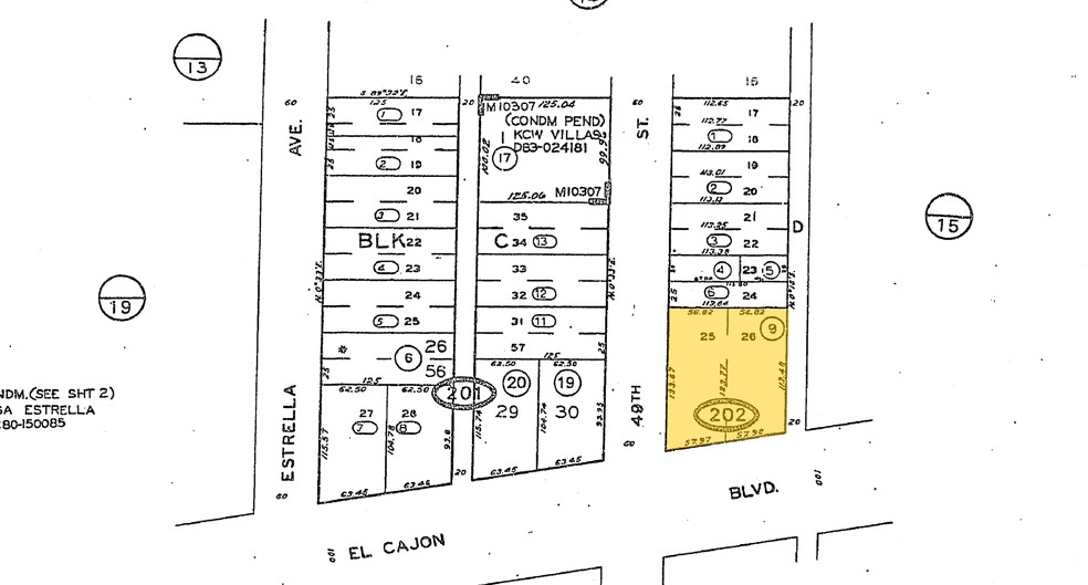 4904 El Cajon Blvd, San Diego, CA for sale - Plat Map - Image 2 of 2