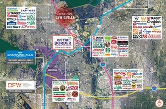 1890 S Stemmons Fwy, Lewisville, TX - AERIAL  map view - Image1