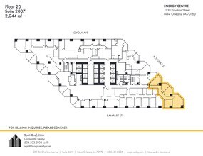 1100 Poydras St, New Orleans, LA for lease Site Plan- Image 1 of 1
