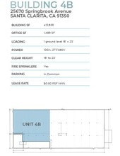 25545-25710 Springbrook Ave, Santa Clarita, CA for lease Floor Plan- Image 2 of 3