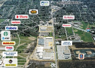 6000-6050 S Park Ave, Hamburg, NY - AERIAL map view