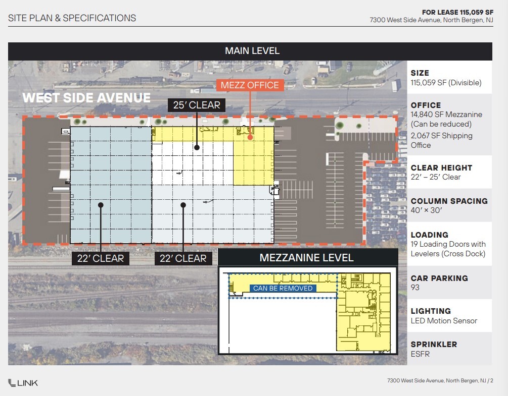 7300 West Side Ave, North Bergen, NJ for lease Floor Plan- Image 1 of 1