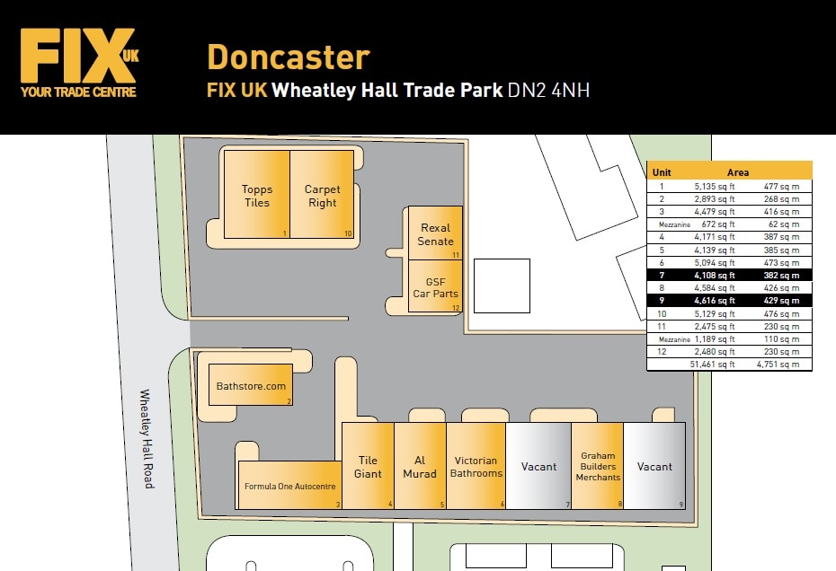 9 Wheatley Hall Rd, Doncaster for sale Site Plan- Image 1 of 1