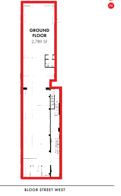 501 Bloor St W, Toronto, ON for lease Floor Plan- Image 1 of 1