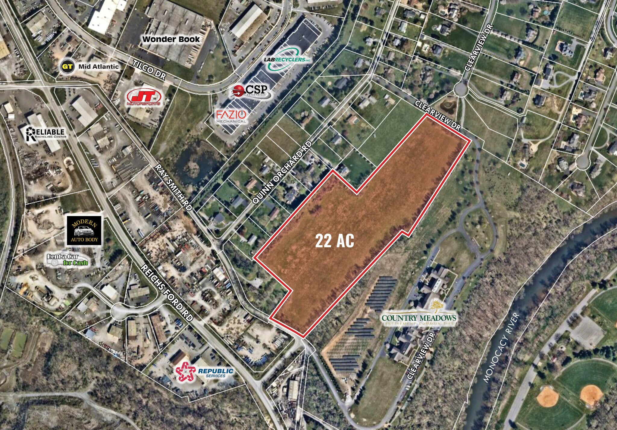 Ray Smith Rd, Frederick, MD for sale Aerial- Image 1 of 1