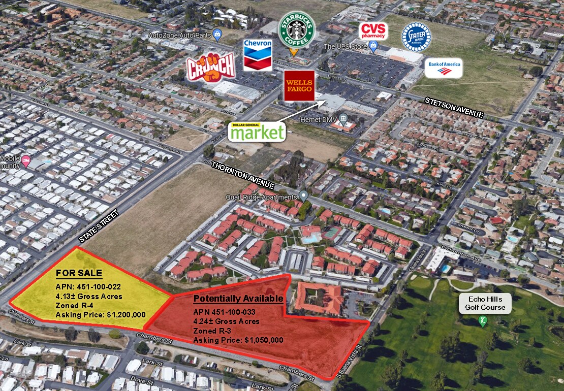 STATE St, Hemet, CA for sale Aerial- Image 1 of 1