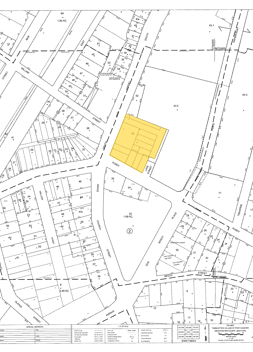 1 Gateway Plaza, Port Chester, NY for sale Plat Map- Image 1 of 1