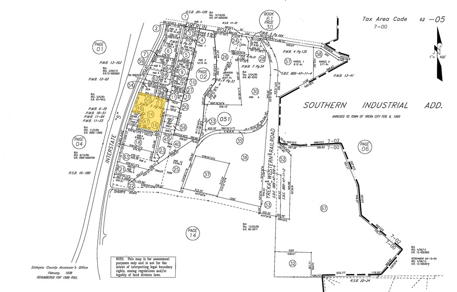 1402 Fairlane Rd, Yreka, CA for sale - Plat Map - Image 1 of 1