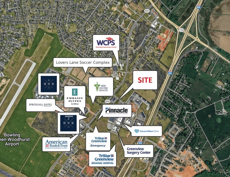 Lot 8-1 Mt. Victor Olde Towne, Bowling Green, KY for sale - Aerial - Image 3 of 3