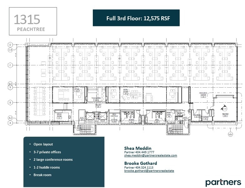 1315 Peachtree St NE, Atlanta, GA for lease Floor Plan- Image 1 of 3