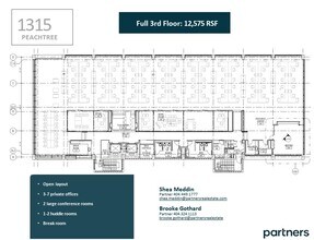 1315 Peachtree St NE, Atlanta, GA for lease Floor Plan- Image 1 of 3