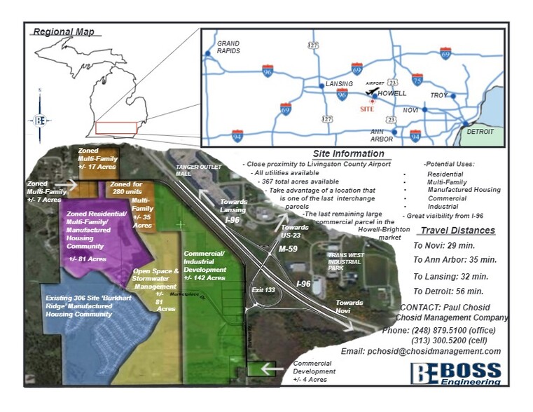 582 N Burkhart Rd, Howell, MI for sale - Site Plan - Image 3 of 4