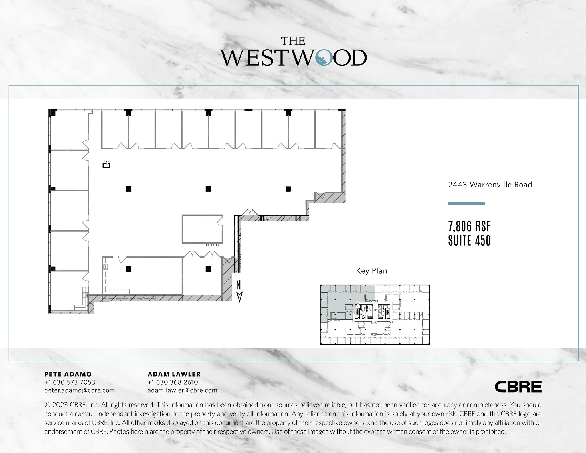 2443 Warrenville Rd, Lisle, IL for lease Floor Plan- Image 1 of 1