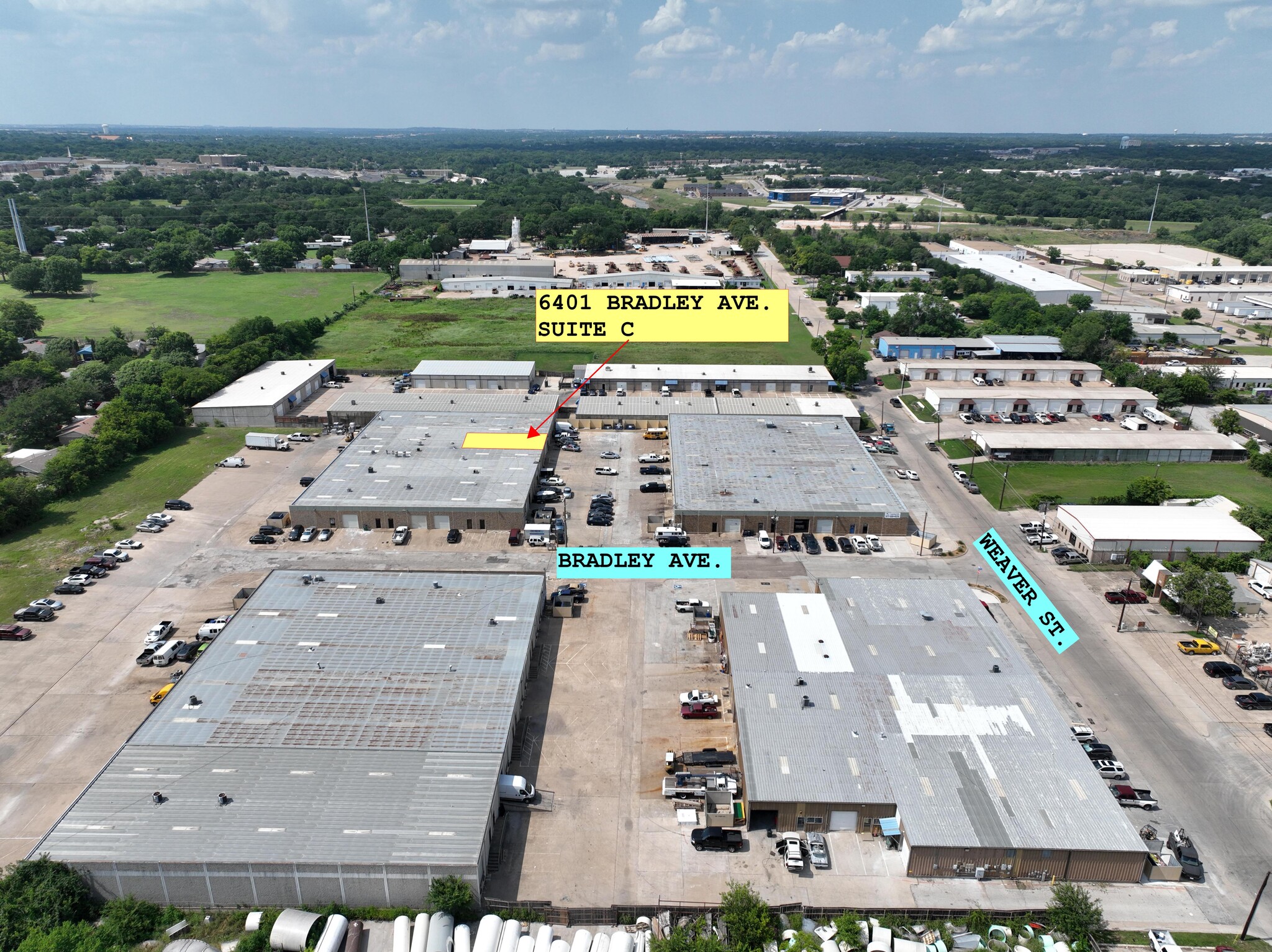 6401 Bradley Dr, Haltom City, TX for lease Aerial- Image 1 of 2