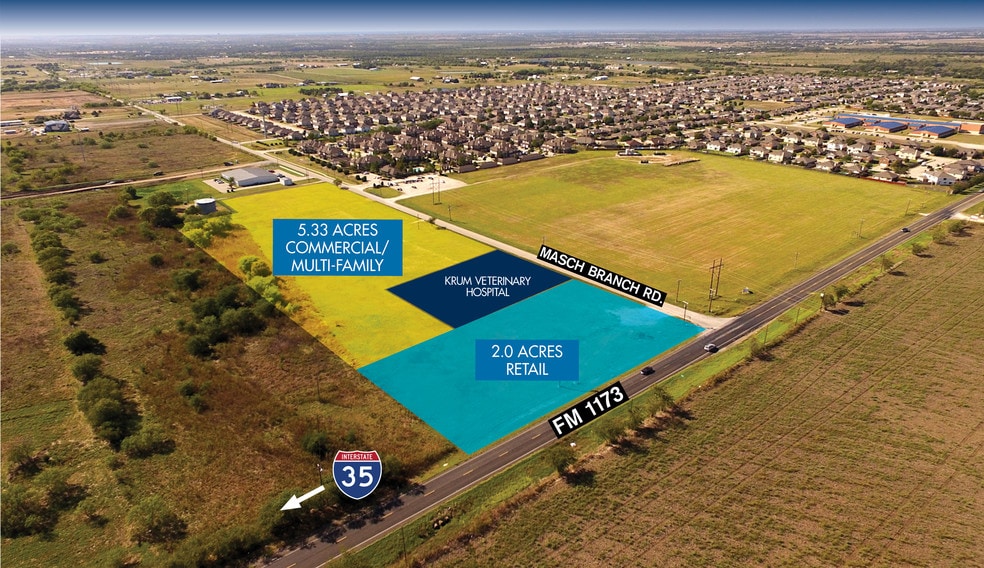 5000 Masch Branch Rd, Krum, TX for sale - Aerial - Image 1 of 1