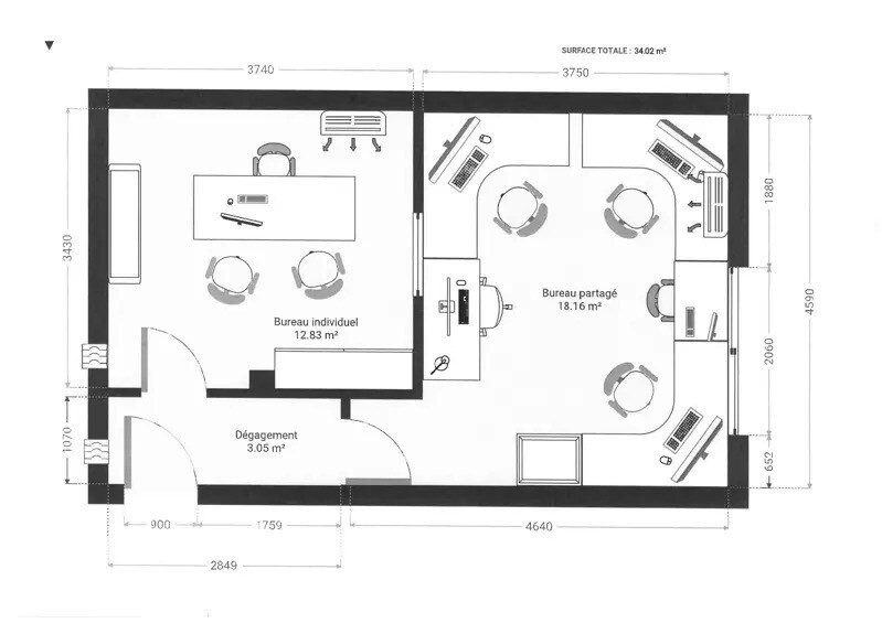 Retail in Montpellier for sale - Floor Plan - Image 2 of 6