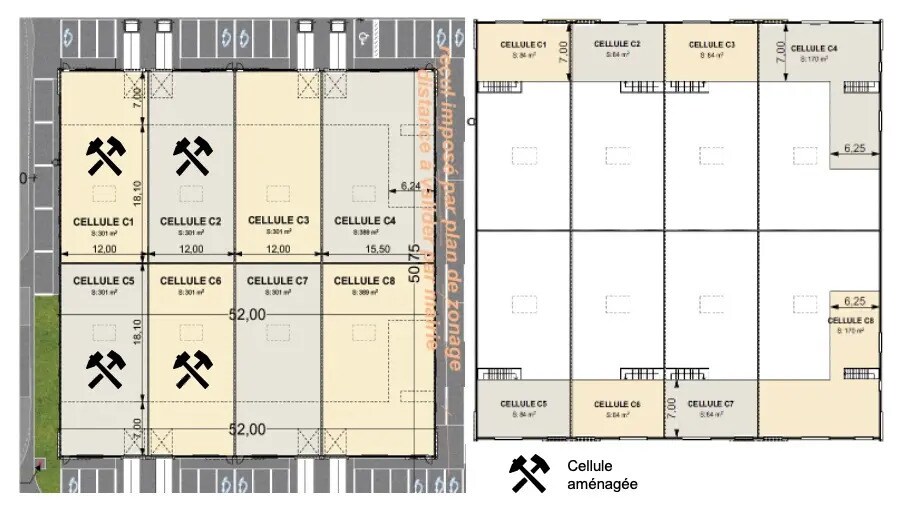 Industrial in Seclin for lease - Floor Plan - Image 2 of 4