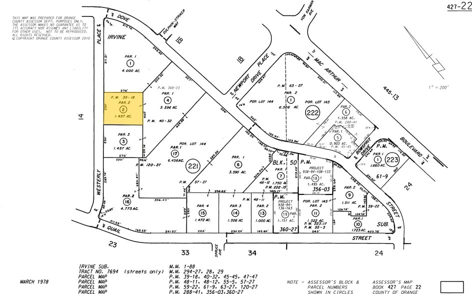 4000 Westerly Pl, Newport Beach, CA for lease - Plat Map - Image 2 of 14