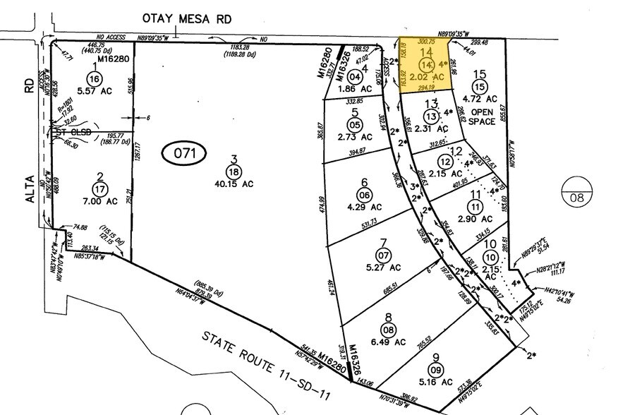 7622 Paseo De La Fuente, San Diego, CA for lease - Plat Map - Image 2 of 2