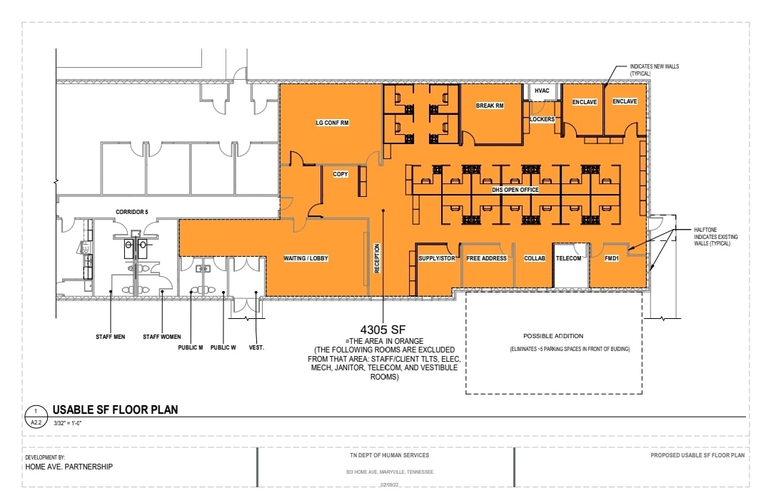 303-305 Home Ave, Maryville, TN for lease Floor Plan- Image 1 of 12