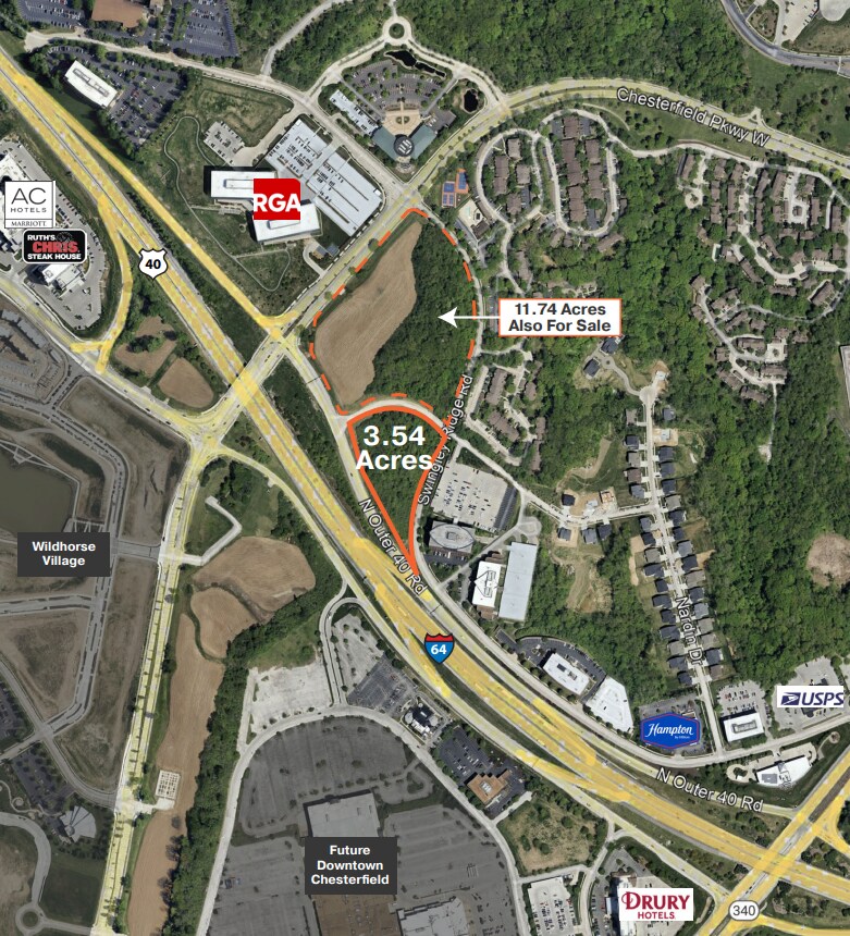 16400 Swingley Ridge Rd, Chesterfield, MO for sale Aerial- Image 1 of 2