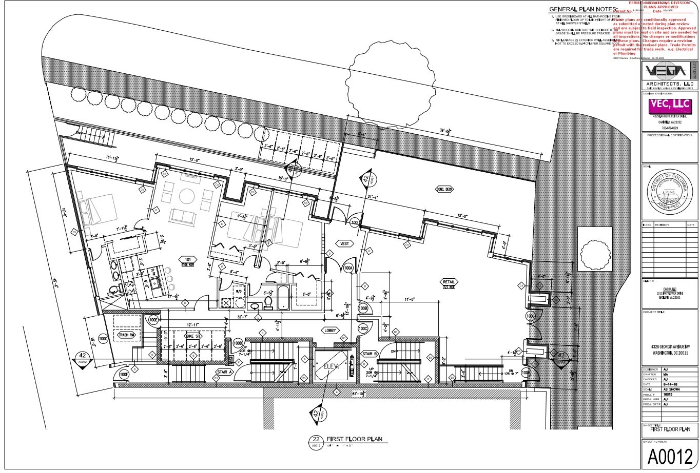 4328 Georgia Ave NW, Washington, DC for lease Floor Plan- Image 1 of 2