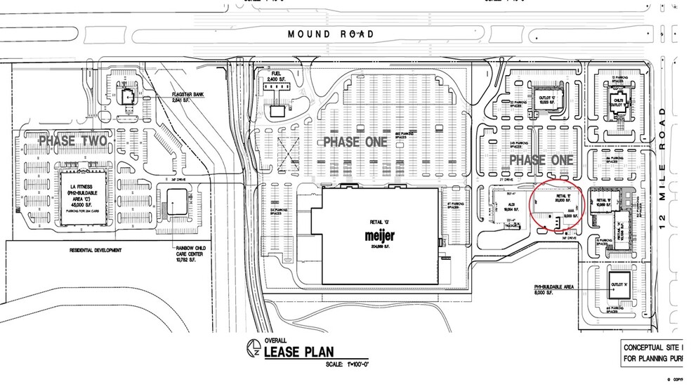 5709-5773 E 12 Mile Rd, Warren, MI for lease - Site Plan - Image 3 of 7