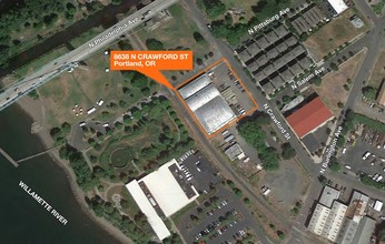 8638 N Crawford St, Portland, OR - AERIAL  map view