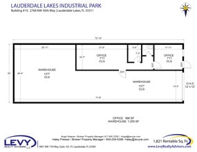 2696 NW 31st Ave, Lauderdale Lakes, FL for lease Floor Plan- Image 2 of 2