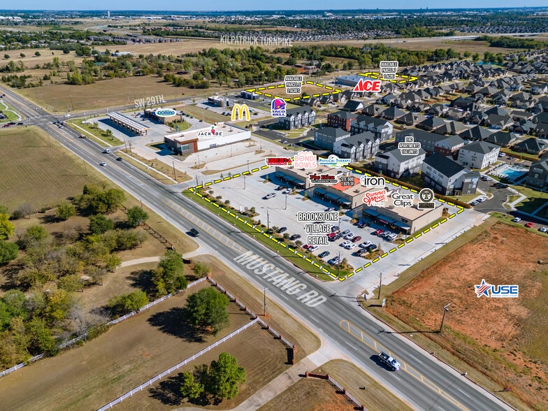 3200 S. Mustang Road, Yukon, OK for lease - Aerial - Image 3 of 4