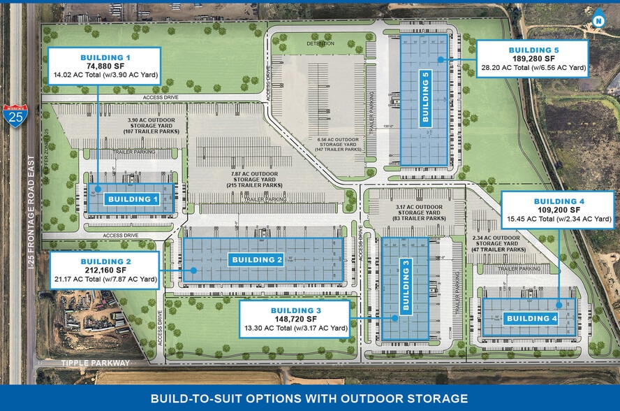 NEC Tipple Parkway & I-25 Frontage Road East, Longmont, CO for lease - Site Plan - Image 2 of 4
