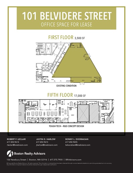 101 Belvidere St, Boston, MA for lease - Floor Plan - Image 3 of 3