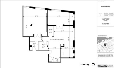 119 Ross Ave, Ottawa, ON for lease Floor Plan- Image 1 of 1