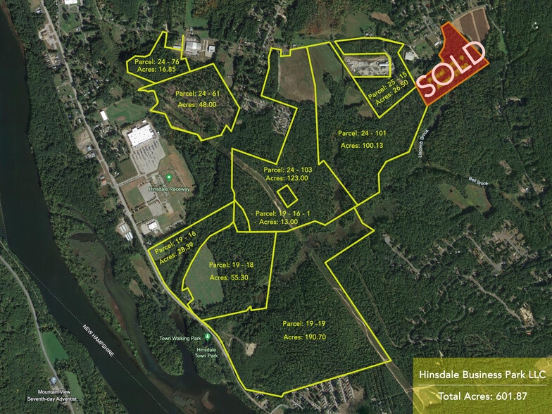 Brattleboro Rd Route 119, Hinsdale, NH for sale - Aerial - Image 1 of 18