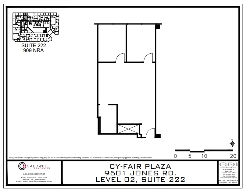 9601 Jones Rd, Houston, TX for lease Floor Plan- Image 1 of 1