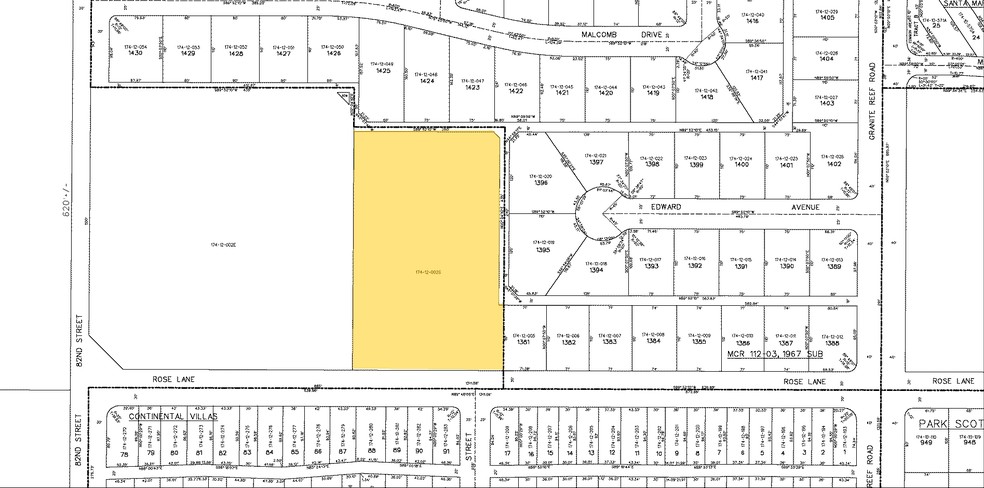 8250 E Rose Ln, Scottsdale, AZ for lease - Plat Map - Image 2 of 2