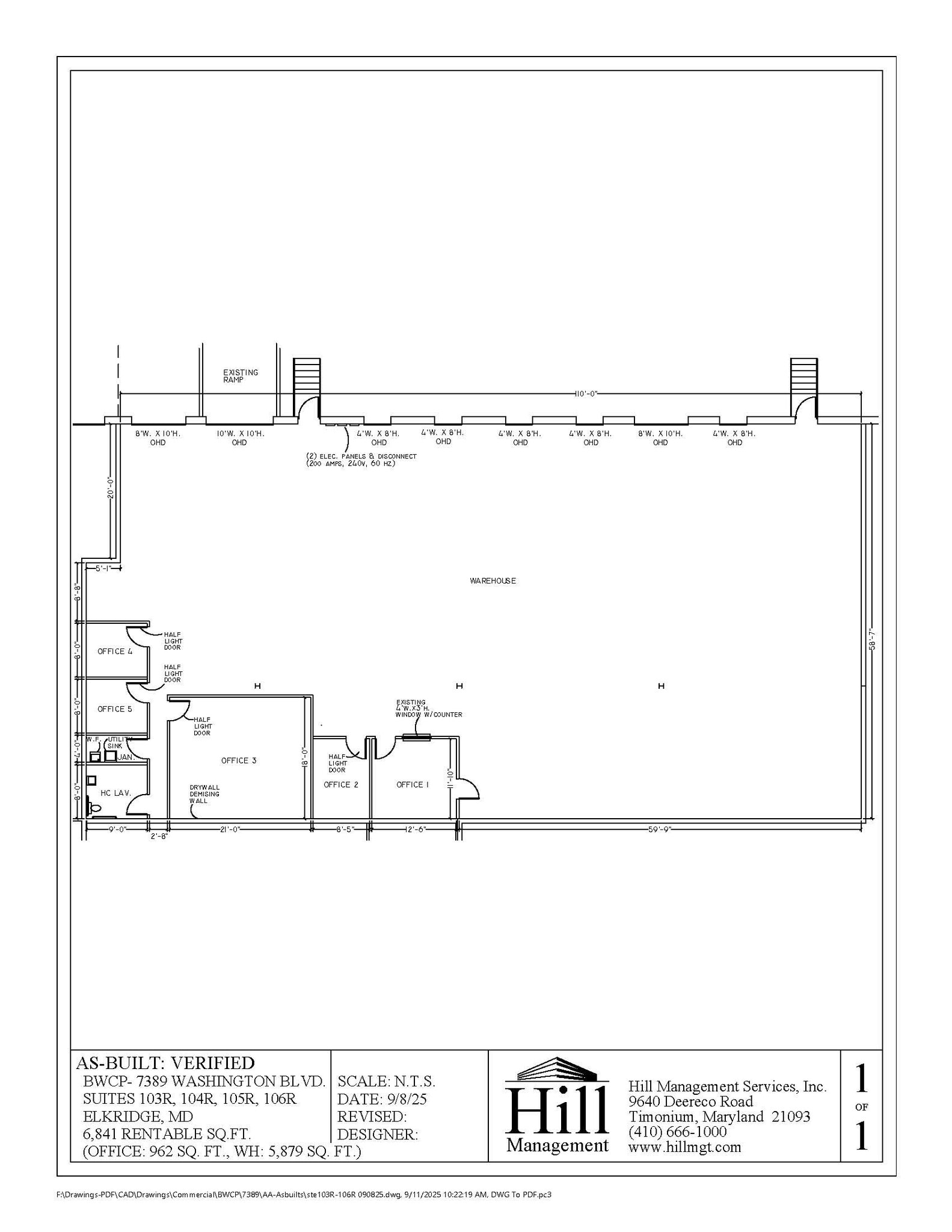 7389 Washington Blvd, Elkridge, MD for lease Floor Plan- Image 1 of 1