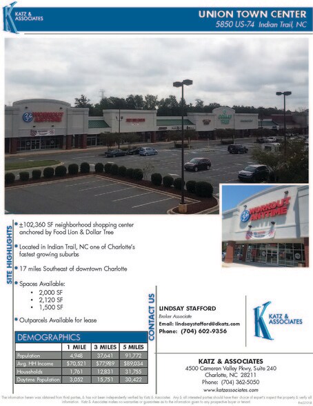 5850 W Highway 74, Indian Trail, NC for sale - Other - Image 1 of 1