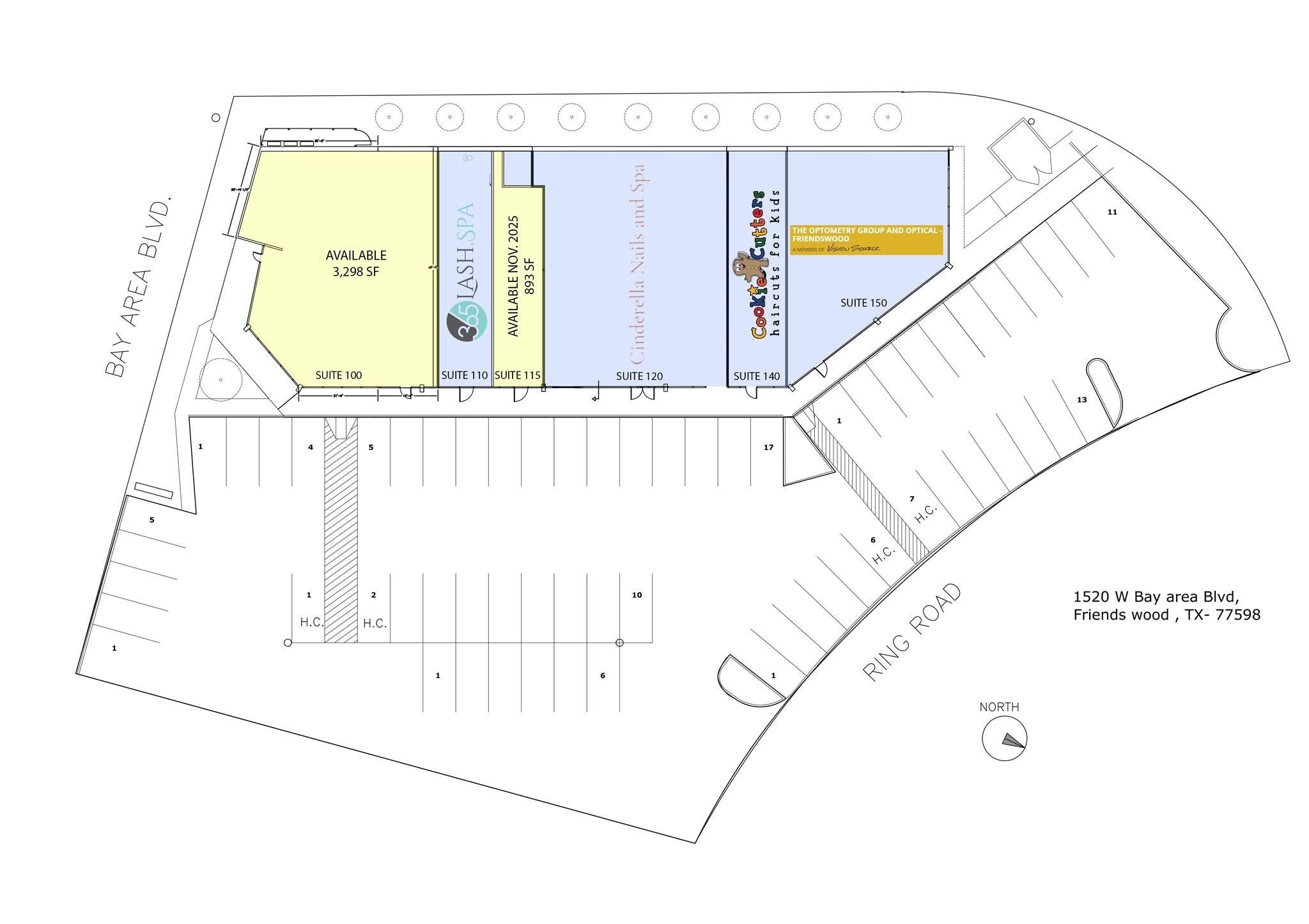 1520 W Bay Area Blvd, Friendswood, TX for lease Site Plan- Image 1 of 1