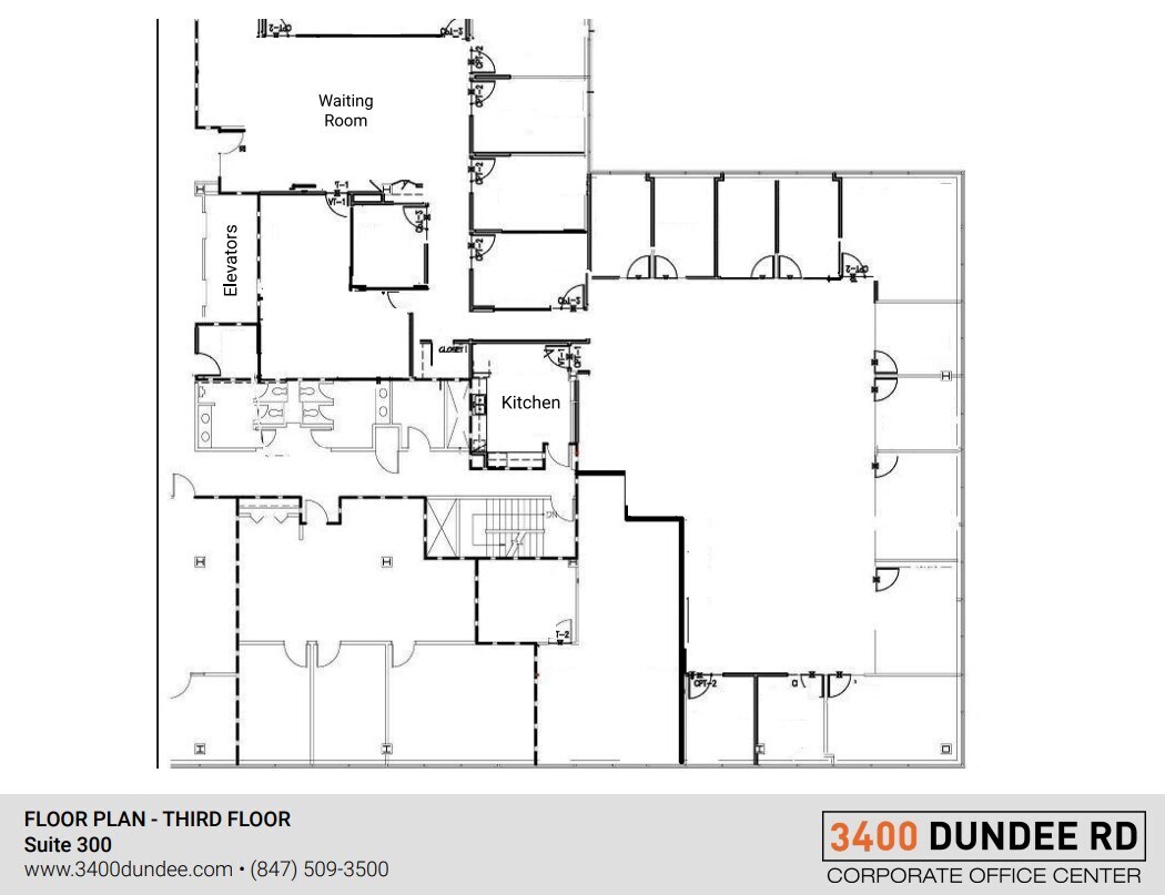 3400 Dundee Rd, Northbrook, IL for lease Floor Plan- Image 1 of 2